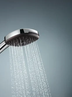 Ensemble douchette 3 jets + support + flexible chrome, Grohe Vitalio Comfort 110