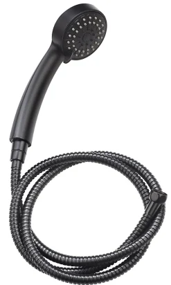 Pommeau De Douche, Flexible Et Barre De Douche|Edouard Rousseau Ensemble douchette et flexible noir Manolia