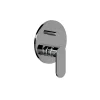 Robinet De Douche|Kiamami Valentina Ensemble Externe Encastrable Pour Douche Universelle 2 Voies, Plaque + Levier + Déviateur Amalfi