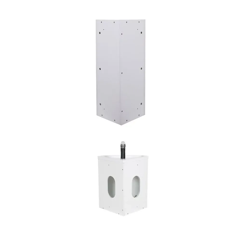 Lave-Mains|Mob-In Ensemble lave-mains angle suspendu SKINO avec robinet et armoire d'angle