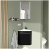 Lave-Mains|Mob-In Ensemble lave-mains d'angle SKINO + vasque + armoire de toilette