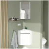 Mob-In Ensemble lave-mains d'angle SKINO + vasque + armoire de toilette