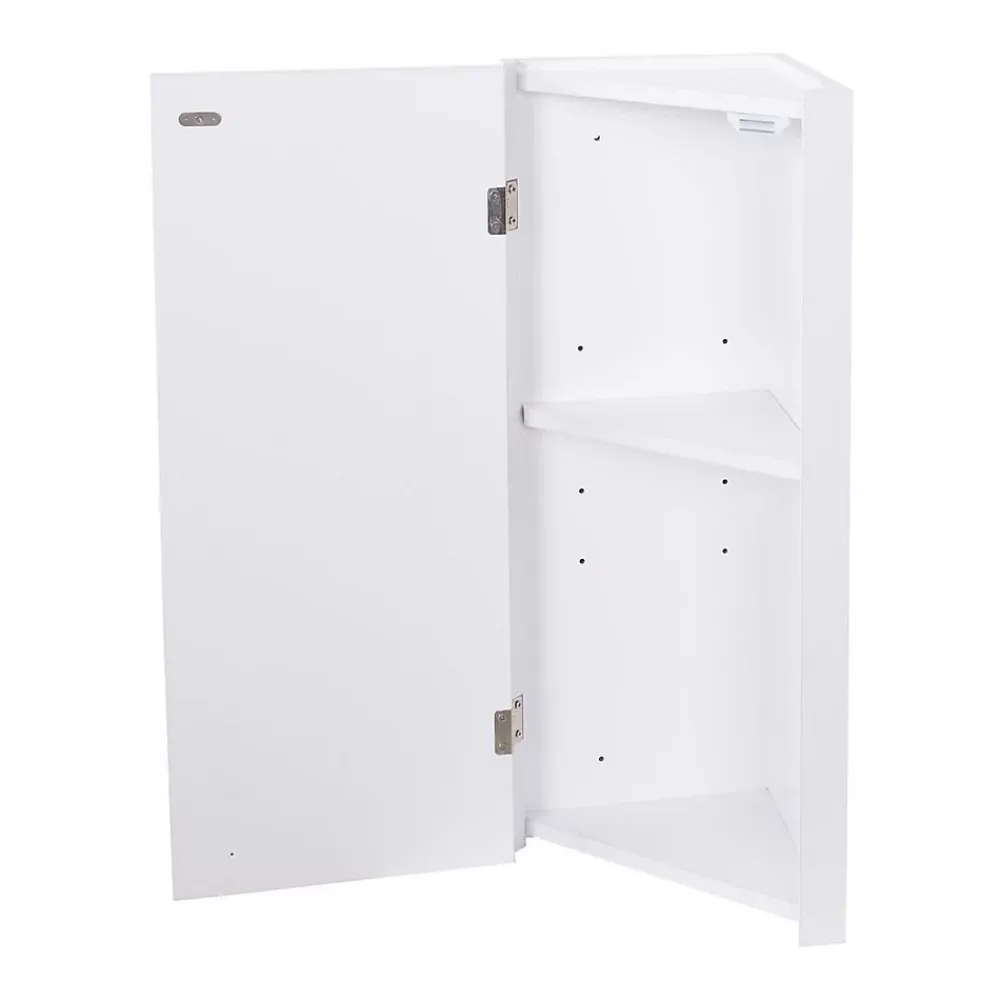 Mob-In Ensemble lave-mains d'angle SKINO + vasque + armoire de toilette