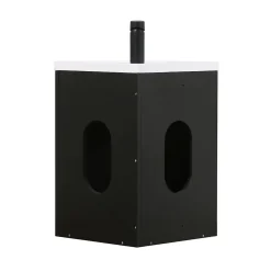 Mob-In Ensemble lave-mains d'angle suspendu SKINO avec robinet noir