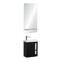 Lave-Mains|Mob-In Ensemble lave-mains HAMPTON avec rangement latéral et miroir tablette