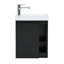 Lave-Mains|Mob-In Ensemble lave-mains HAMPTON avec rangement latéral et miroir tablette