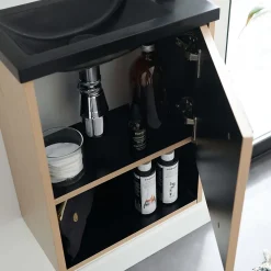 Lave-Mains|Mob-In Ensemble lave-mains NIKA avec niche, robinet et miroir tablette