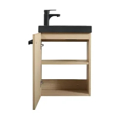 Mob-In Ensemble lave-mains suspendu NEVADA avec robinet noir