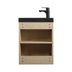 Mob-In Ensemble lave-mains suspendu NEVADA avec robinet noir