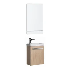 Mob-In Ensemble lave-mains suspendu NEVADA avec robinet et miroir
