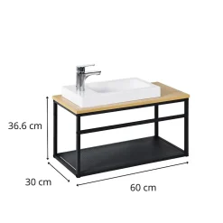 Lave-Mains|Mob-In Ensemble lave-mains WILO grande largeur avec robinet 60cm