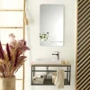 Lave-Mains|Mob-In Ensemble lave-mains WILO grande largeur avec robinet et miroir 60cm