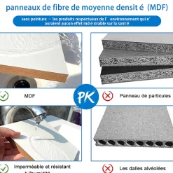 AICA Sanitaire Ensemble meuble blanc et vasque L.100cm 2 tiroirs + colonne haut + lavabo + miroir 80x60cm-suspendu