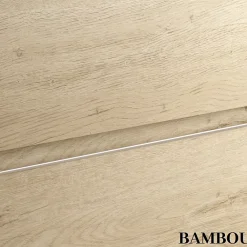 Cosyneo Ensemble meuble de salle de bain 80cm simple vasque + colonne de rangement - BALEA - bambou (chêne clair)