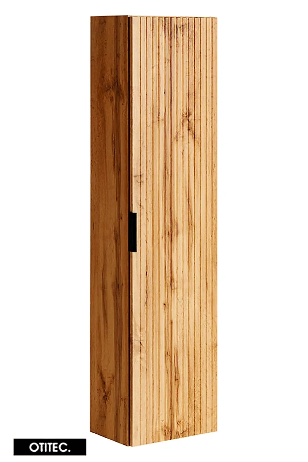 Otitec Ensemble meuble de salle de bain de 80 cm - avec plan - avec vasque - avec Miroir - LIVA OAK
