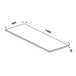 Petits-Meubles Ensemble meuble double vasque 140cm 2 niches et colonne Tao Bois