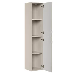 Ensemble Meuble De Salle De Bains|Petits-Meubles Ensemble meuble double vasque encastree 120cm et colonne Alba Cachemire