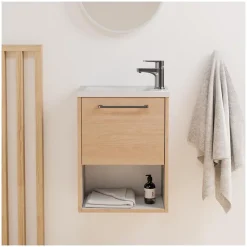 Mob-In Ensemble meuble lave-mains NIKA + robinet