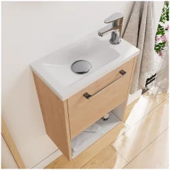 Mob-In Ensemble meuble lave-mains NIKA + robinet