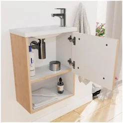 Mob-In Ensemble meuble lave-mains NIKA + robinet