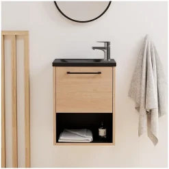 Mob-In Ensemble meuble lave-mains NIKA + robinet