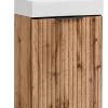 Furnidea Ensemble meuble lave-mains suspendu ADEL chêne avec le lavabo FIKA 40 cm
