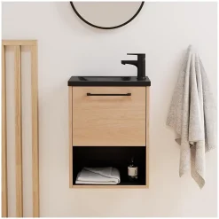Lave-Mains|Mob-In Ensemble meuble lave-mains NIKA + robinet