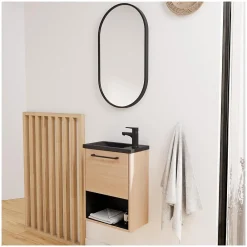 Lave-Mains|Mob-In Ensemble meuble lave-mains NIKA + robinet