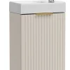 Lave-Mains|Furnidea Ensemble meuble lave-mains suspendu ADEL cachemire avec le lavabo FIKA 40 cm