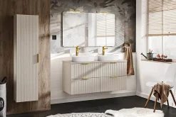 Lave-Mains|Furnidea Ensemble meuble lave-mains suspendu ADEL cachemire avec le lavabo FIKA 40 cm