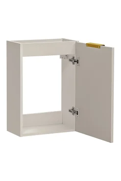 Lave-Mains|Furnidea Ensemble meuble lave-mains suspendu ADEL cachemire avec le lavabo FIKA 40 cm