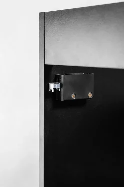 Lave-Mains|Furnidea Ensemble meuble lave-mains suspendu ADEL noir avec le lavabo FIKA 40 cm