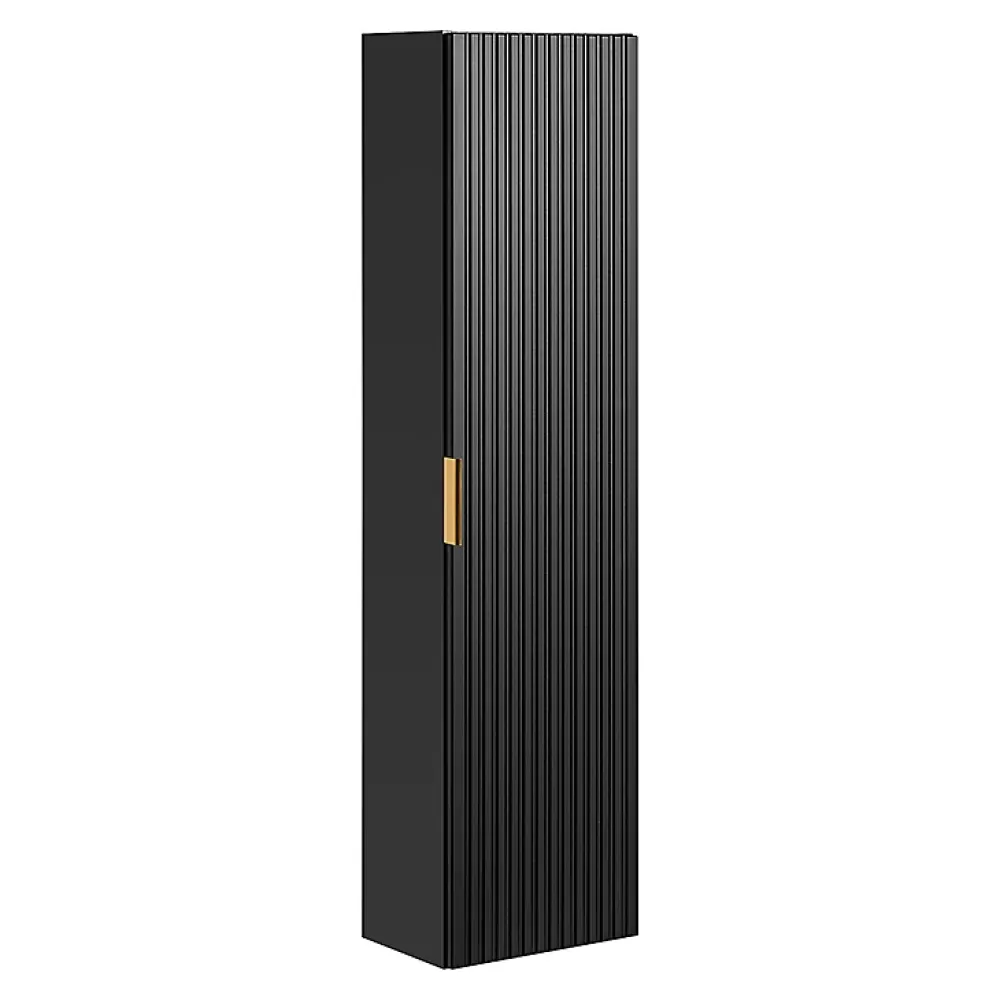 Ensemble Meuble De Salle De Bains|Petits-Meubles Ensemble meuble simple vasque 80cm et colonne Adriel Noir et Bois