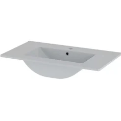 Ensemble Meuble De Salle De Bains|Petits-Meubles Ensemble meuble simple vasque encastree 80cm et colonne Tao Cachemire