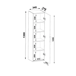 Ensemble Meuble De Salle De Bains|Petits-Meubles Ensemble meuble simple vasque encastree 80cm et colonne Tao Cachemire