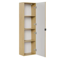 Petits-Meubles Ensemble meuble simple vasque 120cm et colonne Mila Bois