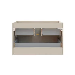 Ensemble Meuble De Salle De Bains|Petits-Meubles Ensemble meuble simple vasque encastree 80cm et colonne Azel Cachemire