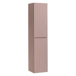Ensemble Meuble De Salle De Bains|Petits-Meubles Ensemble meuble simple vasque encastree 80cm et colonne Zelie Rose