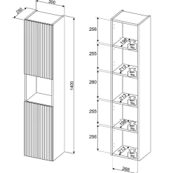 Ensemble Meuble De Salle De Bains|Petits-Meubles Ensemble meuble simple vasque 100cm 2 tiroirs 2 niches et colonne Jade Vert et Bois