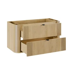 Petits-Meubles Ensemble meuble sous vasque 100cm et colonne Mila Bois