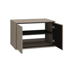 Meuble Sous-Vasque|Petits-Meubles Ensemble meuble sous-vasque 80 cm et colonne Sophea Taupe