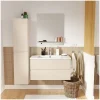 Mob-In Ensemble meuble vasque SORRENTO 80cm avec robinet, miroir et colonne