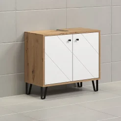 Meuble De Salle De Bains Faible Profondeur|Autres Ensemble Salle de bain BIANCA 69 x 61 x 33 cm