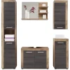 Meuble De Salle De Bains Faible Profondeur|Autres Ensemble Salle de bain PUKET 72 x 56 x 34 cm - Gris foncé