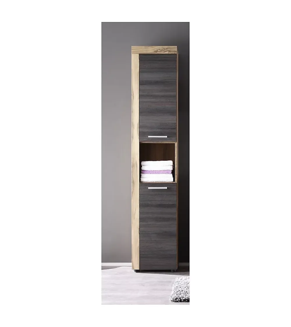 Meuble De Salle De Bains Faible Profondeur|Autres Ensemble Salle de bain PUKET 72 x 56 x 34 cm - Gris foncé