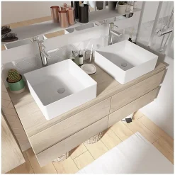 Mob-In Ensemble SORRENTO double vasque suspendu 120cm