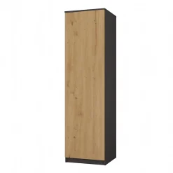 Armoire De Salle De Bains|Autres ESME - Armoire simple style scandinave chambre à coucher - 50x50x180 - 1 porte - Dressing