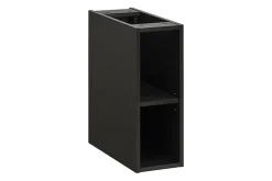 Furnidea Etagère - extension de salle de bain suspendue XILO NOIR 20 cm