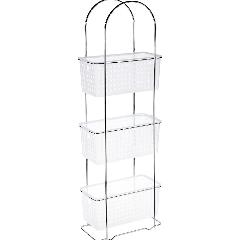 Five Simply Smart Etagère 3 paniers de rangement amovibles en métal