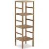 Etagère Salle De Bains|Vs Venta-Stock Etagère Alam en bois de noyer, hauteur 117,5 cm avec 4 niveaux
